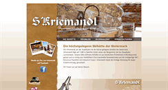 Desktop Screenshot of kriemandl.at